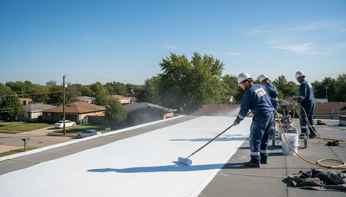 Commercial roof coating in Lambertville, MI near me